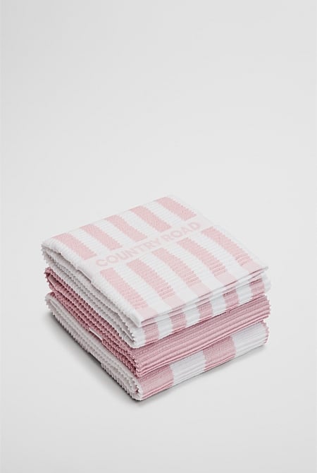 CR Stripe Verified Australian Cotton Tea Towel Pack of 3