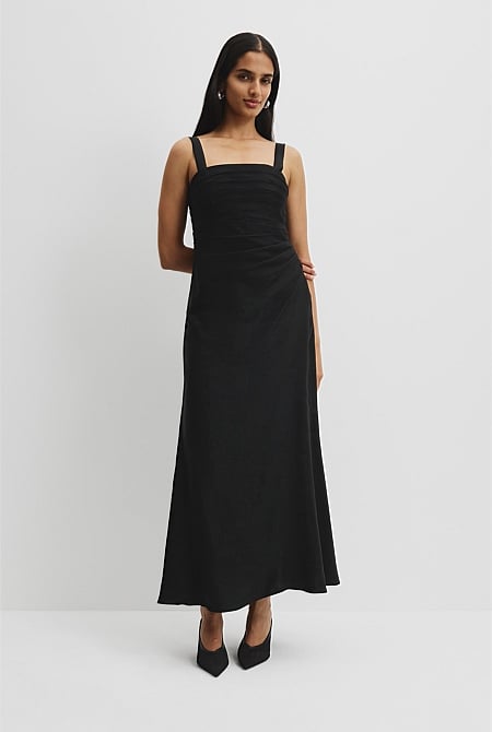 Tucked Slip Dress