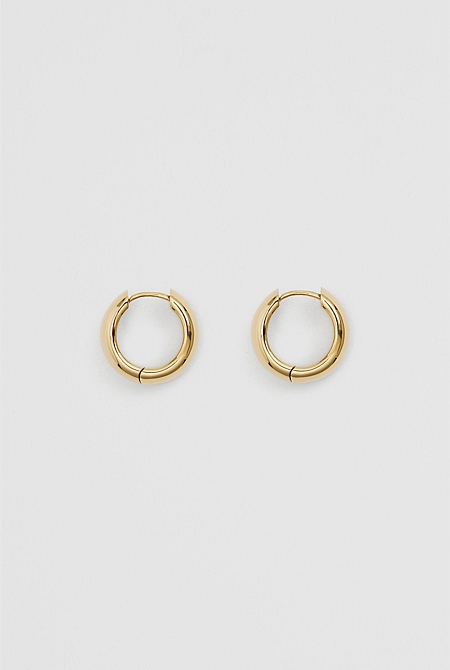 Tarnish-Resistant Large Wide Hoop