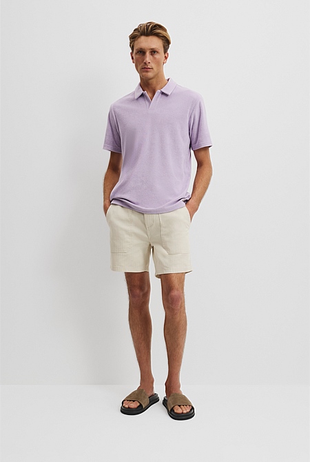 Australian Cotton Blend Terry Polo