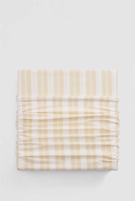 Brae Australian Cotton Stripe King Quilt Cover