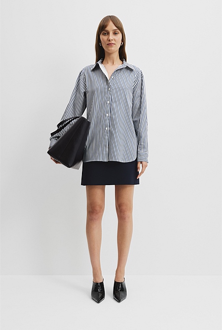 Australian Cotton Stripe Oxford Shirt