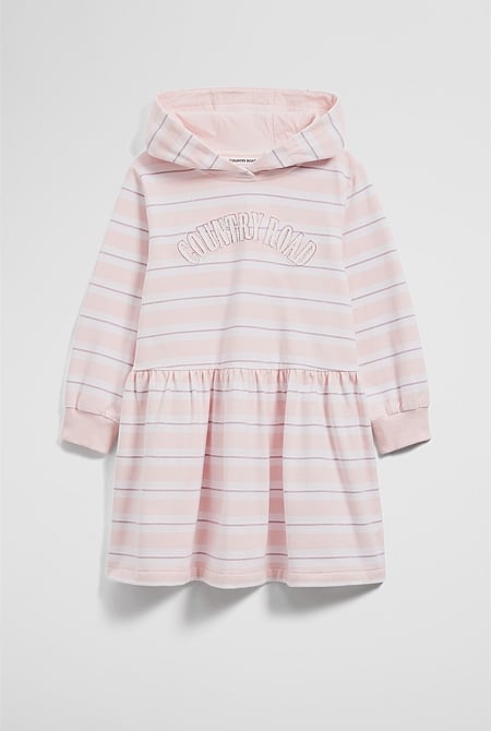 Organically Grown Cotton Hooded Sweat Dress