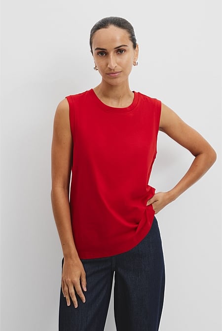 Australian Cotton Relaxed Tank