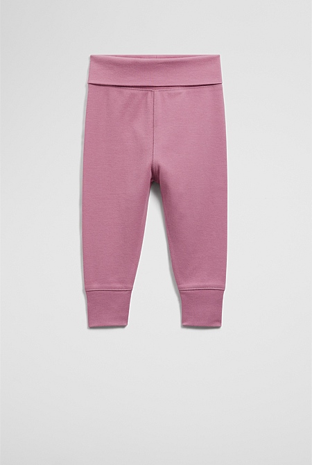 Organically Grown Cotton Fold-Over Soft Pant