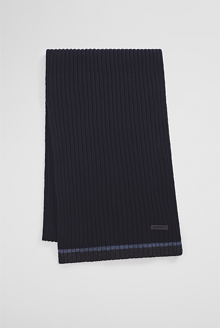 Tipped Rib Scarf