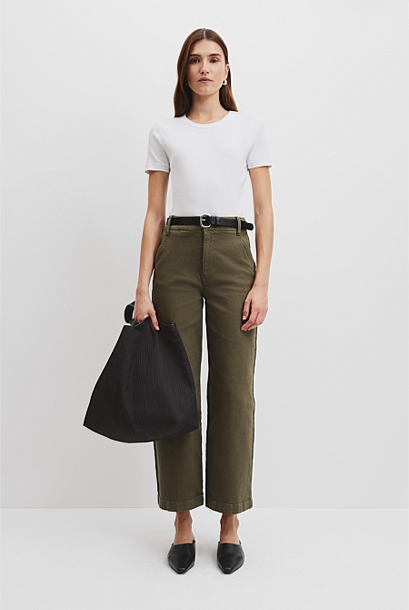 High Rise Wide Leg Jean