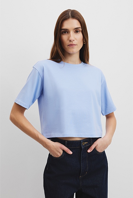 Australian Cotton Cropped T-Shirt