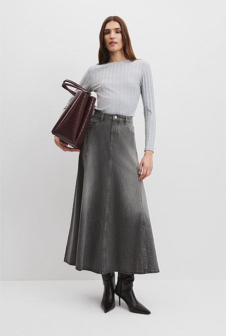 Wide Rib Long Sleeve T-Shirt