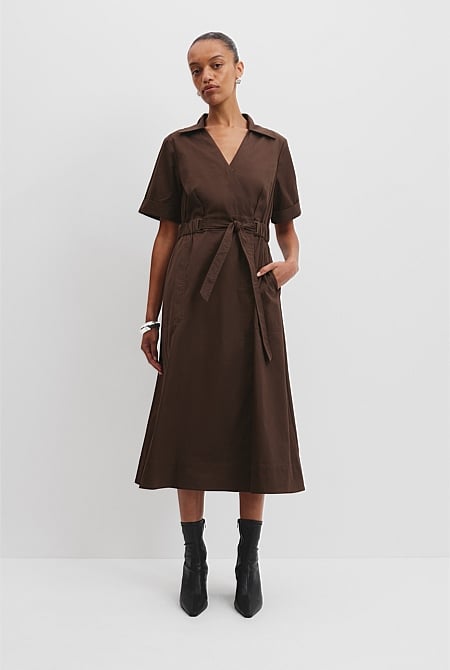 Cinched Wrap Dress