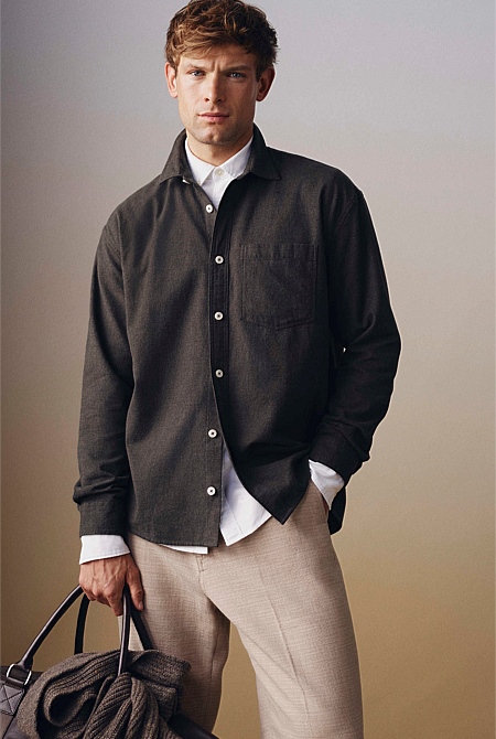 Relaxed Fit Heavy Brushed Shirt