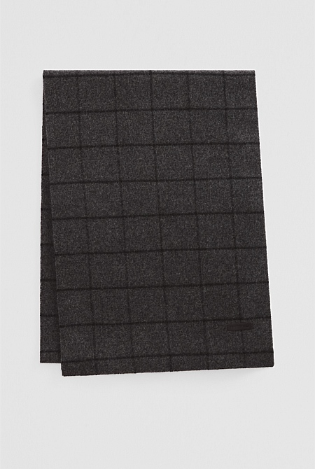 Woven Check Scarf