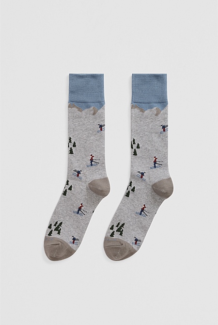 Australian Cotton Blend Skiing Sock