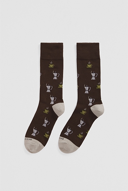 Australian Cotton Blend Coffee Sock