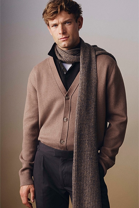 Australian Cotton Wool Double Faced Cardigan