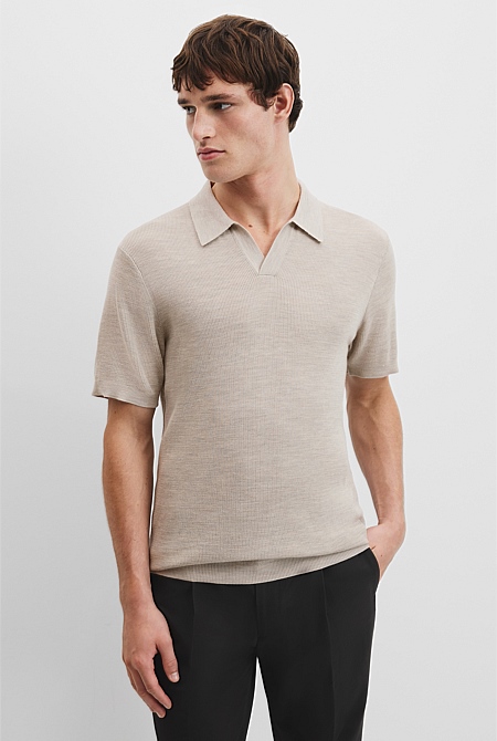 Verified Australian Merino Wool Rib Trophy Polo