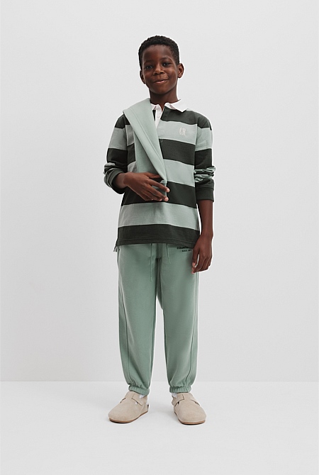 Organically Grown Cotton Stripe Rugby Top