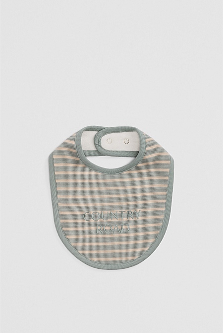 Organically Grown Cotton Waffle Bib