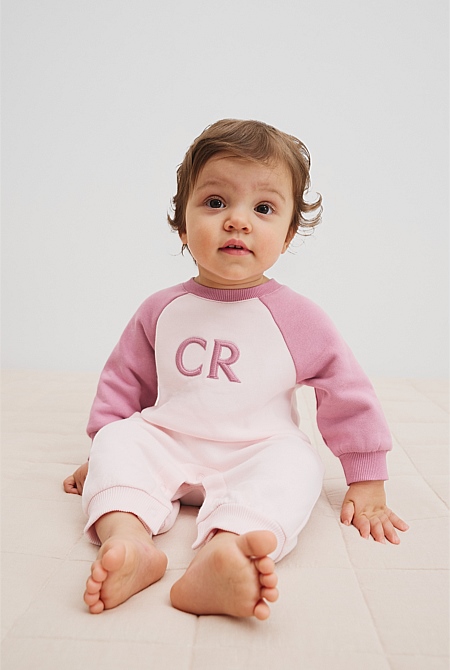 Organically Grown Cotton Logo Oversized Jumpsuit