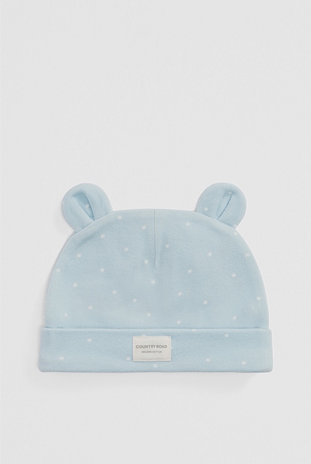 Organically Grown Cotton Newborn Beanie