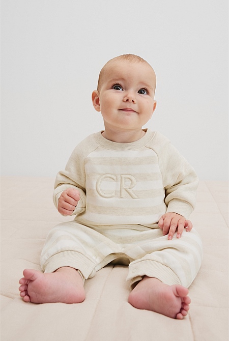 Organically Grown Cotton Logo Oversized Jumpsuit