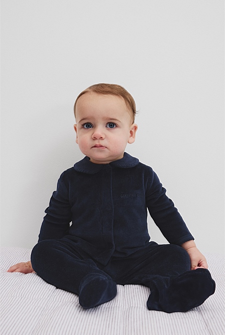 Organically Grown Cotton Velour Jumpsuit