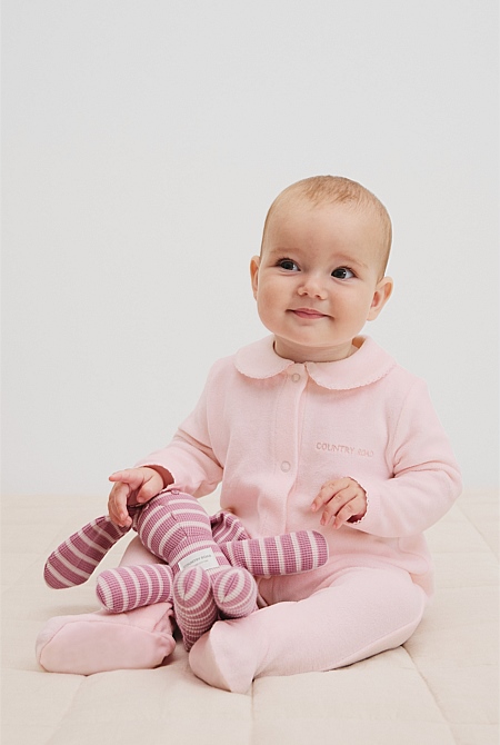 Organically Grown Cotton Velour Jumpsuit
