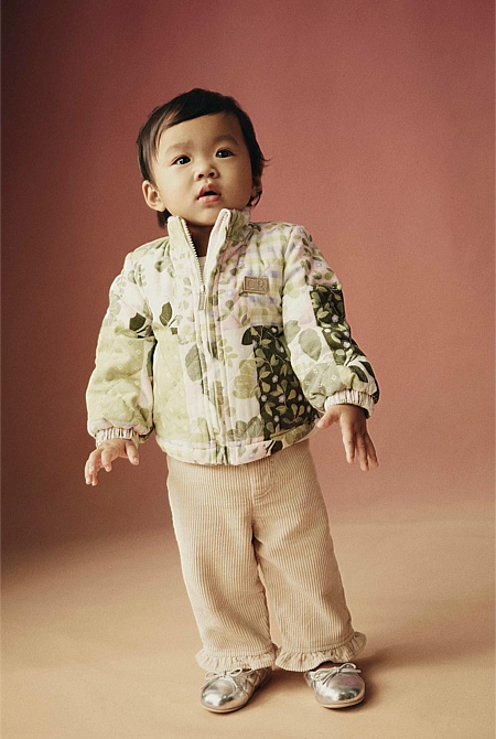 Organically Grown Cotton Quilted Patchwork Jacket