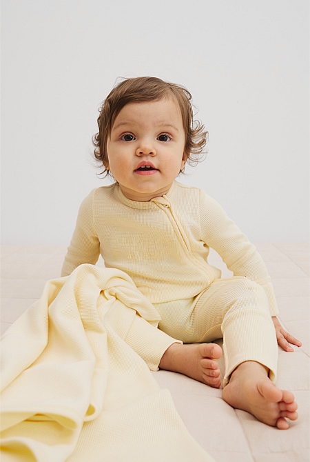 Organically Grown Cotton Waffle Jumpsuit