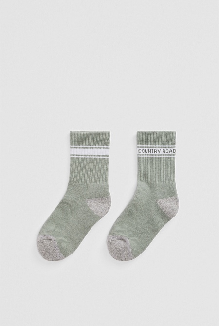 Organically Grown Cotton Blend CR Sport Crew Sock