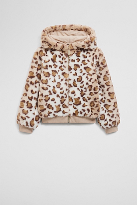 Faux Fur Bomber Jacket