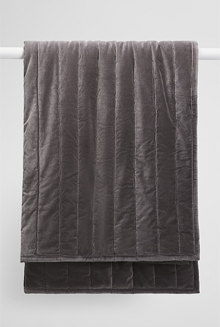 Marlon Organically Grown Cotton Sherpa Throw