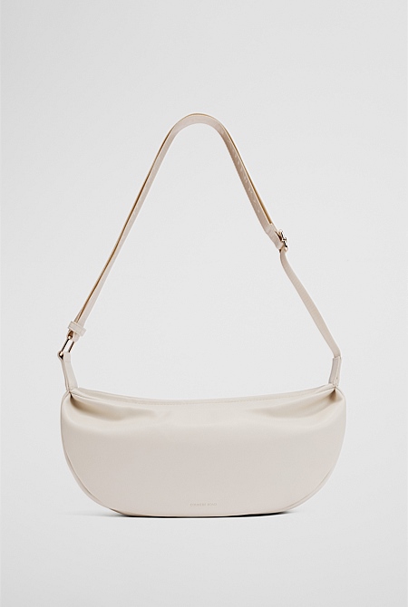 Recycled Polyester Blend Crescent Crossbody