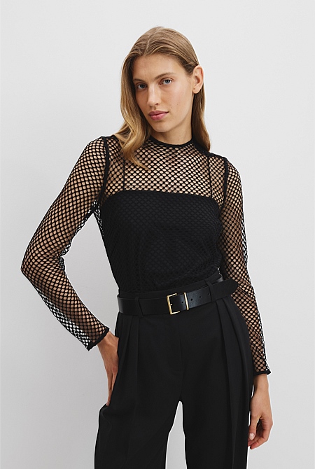 Mesh Lace Top
