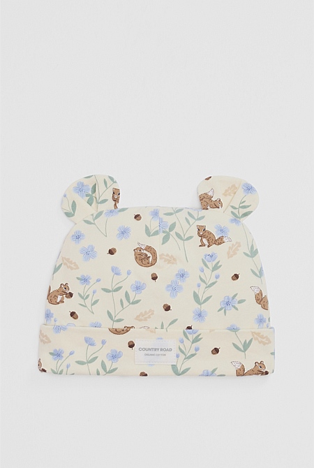 Organically Grown Cotton Newborn Beanie