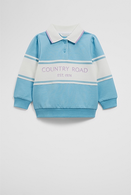Organically Grown Cotton Logo Rugby Top