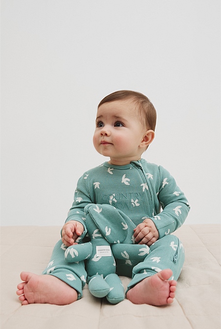 Organically Grown Cotton Waffle Jumpsuit