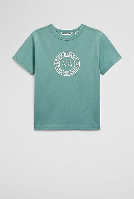 Australian Cotton Oversized Logo T-Shirt