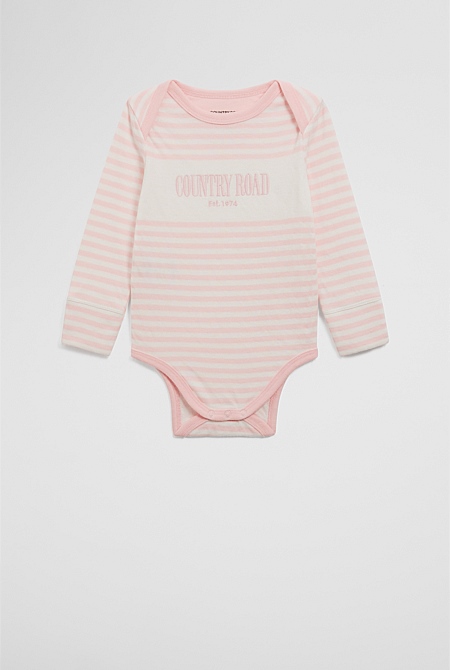 Organically Grown Cotton Long Sleeve Heritage Bodysuit