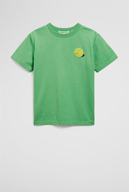 Organically Grown Linen Aces Club T-Shirt