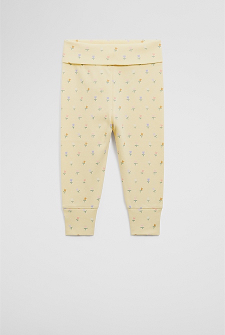 Organically Grown Cotton Fold Over Soft Pant