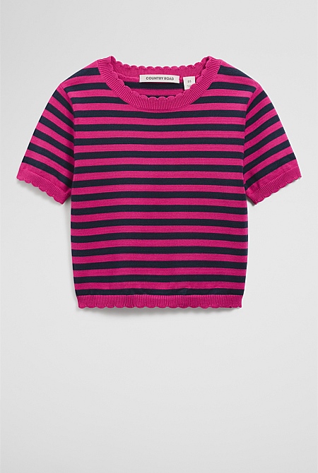 Stripe Knit Top