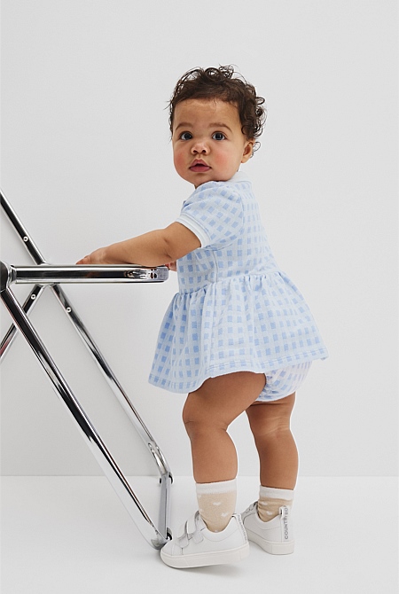 Organically Grown Cotton Polo Romper Dress