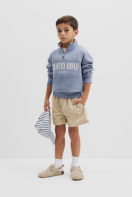 Verified Australian Cotton Heritage Half Zip Sweat