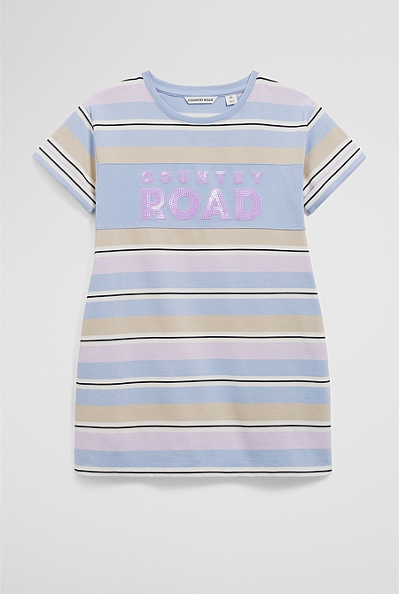 Organically Grown Cotton T-Shirt Logo Dress