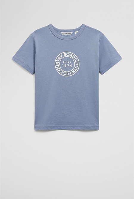 Australian Cotton Oversized Logo T-Shirt