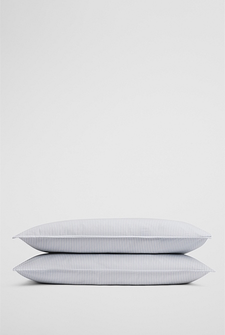 Brae Australian Cotton Stripe Standard Pillowcase Pair