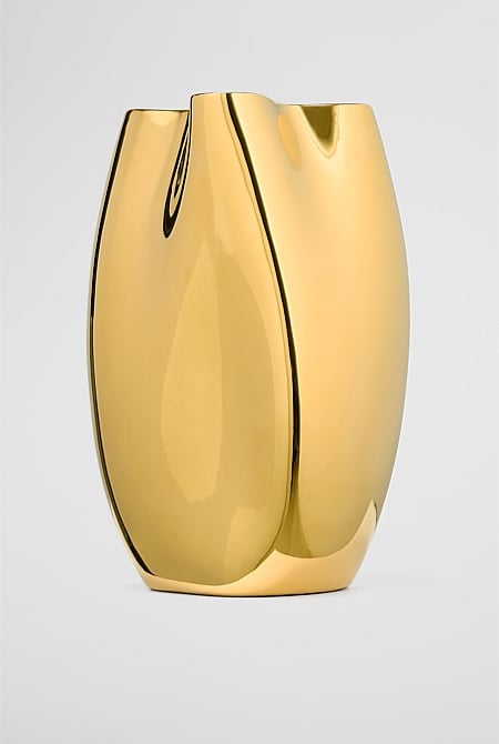 Phoebe Brass Large Vase