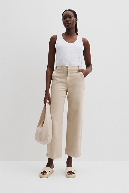 High Rise Wide Leg Jean