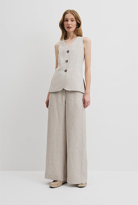 Linen Panel Pant